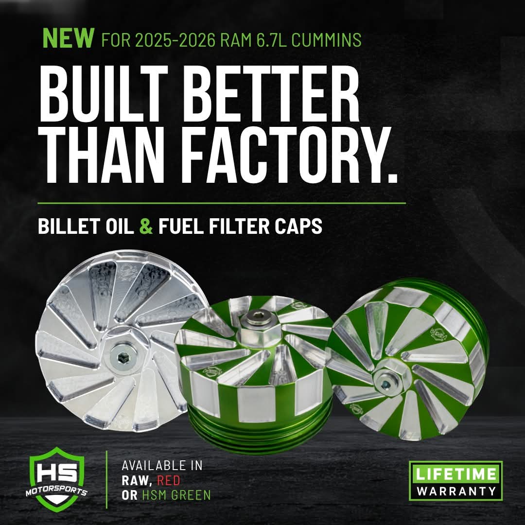 2025–2026 Ram 6.7L Cummins Billet Fuel Filter Cap Set