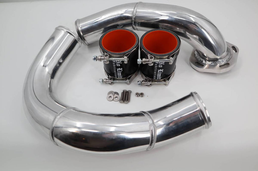 No Limit Fabrication 2008-2010 6.4 PowerStroke Stainless Cold Side Intercooler Pipe Kit